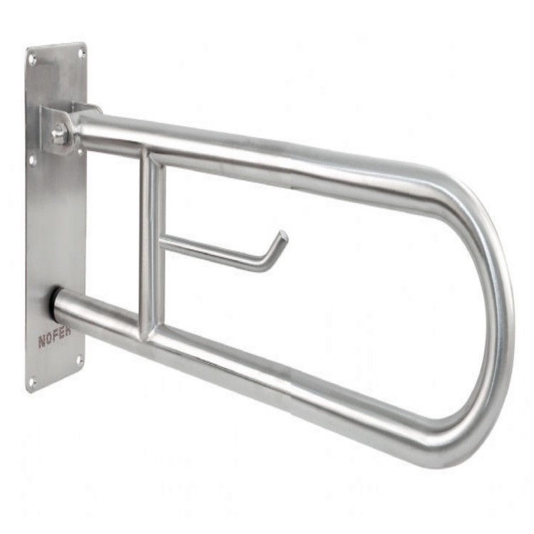 Satin Finished Stainless Steel Swing Up Grab Bar